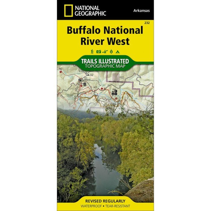 National Geographic Buffalo National River (West) Map
